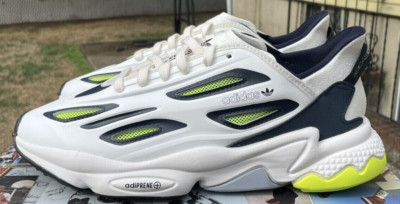 Adidas Ozweego Celox Retro Lifestyle Shoes White Solar Yellow GZ4371 Mens Sz 11