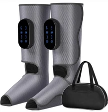 Cordless Leg Massager, Rechargeable Foot and Calf Massager with Heat,6 Mo