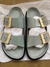 NUEVO SIN CAJA BIRKENSTOCK ARIZONA HEBILLA GOTA ALTO BRILLO TALLA 38 GHW