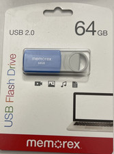 Memorex 64GB USB 2.0 Flash Drive Blue