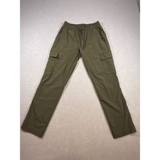 The North Face Womens Olive Green Cargo Hiking Pants Elastic Waist Small