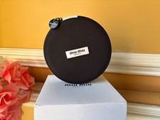 Miu Miu Beauty Vanity Makeup Case Blue / Black 6 x 2.75" NIB