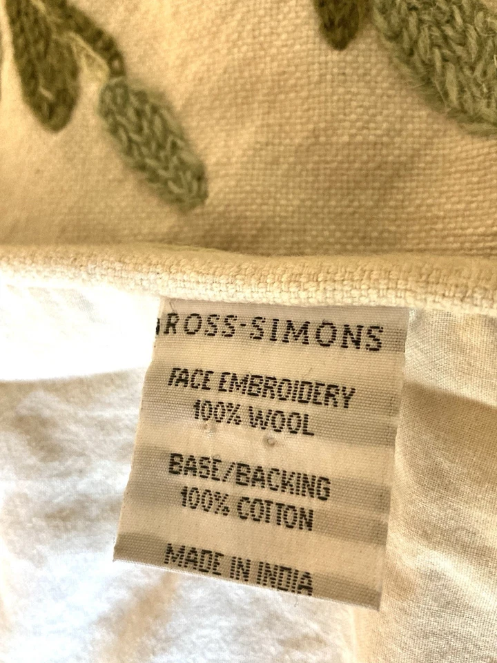 COLCHA KING SIZE BORDADA CREWEL VINTAGE Foto 4 de 4