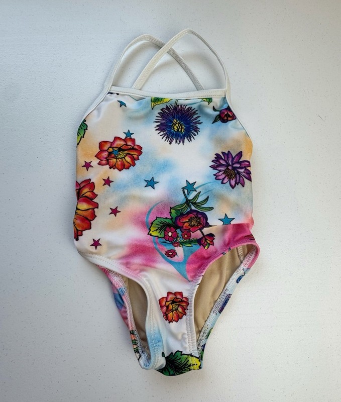Cruz Vintage Patterned Swimsuit 2T