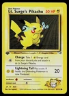 Pokemon Card - Lt. Surge's Pikachu Gym Heroes 81/132 Common 1st Edition