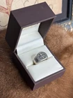 Vintage Sterling Silver Thunderbird Ring Southwestern Native Style Broken Repair