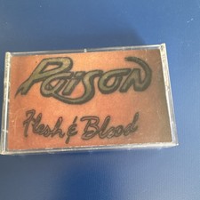Poison Flesh  Blood Cassette Rock Glam/Hair Metal 1990 Capitol Album