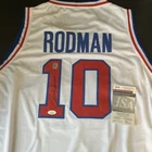 Dennis Rodman Detroit Pistons Autographed Jersey JSA Authenticated Basketball