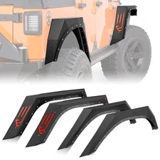 Heavy Duty Steel Mud Guard Front & Rear Fender Flares For 2007-2018 Wrangler JK