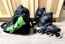 Powerslide Next Core Black 100 Inline Skates Men's 10.5-11 MyFit Liner Spinner