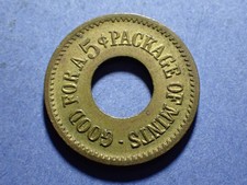 Token  Good for a 5 Cent Package of Mints  All Quality Mints