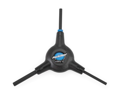 Park Tool AWS-1 Sechskantschlüssel-Satz Werkzeug 4 - 5 - 6 mm, schwarz, blackone