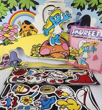 Vintage Smurfette Colorforms Dress-Up Set 1982 Original Board  Pieces