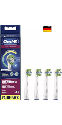Oral-B Flossaction Ersatzbürsten mit Cleanmaximiser Technologie4 Stück