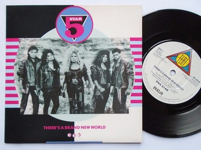 Five Star There's A Brand New World 7'' RCA PB42235 EX/EX 1988 picture sleeve