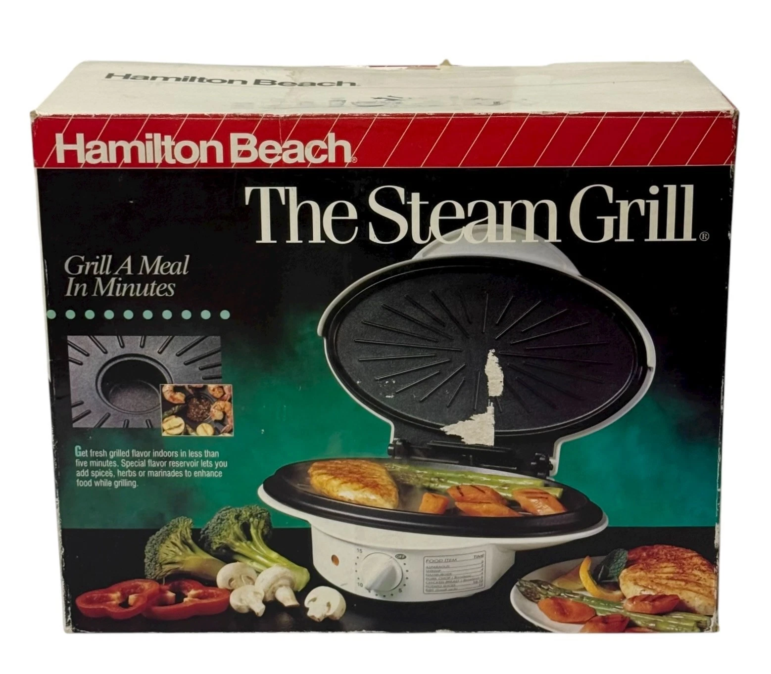 Hamilton Beach Steam Grill 25200 Meals Minutes Prep As Seen On TV New Open Box