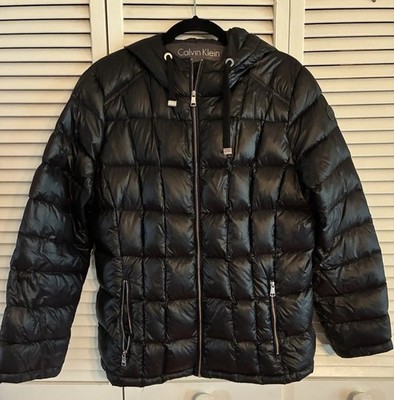 Calvin Klein Women s XL Packable Lightweight Premium Down Puffer Jacket Black