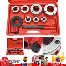 Ratchet Ratcheting Pipe Threader Kit 3/8" to 2" Dies and Portable Storage