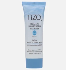 TIZO 2 Facial Mineral Primer/Sunscreen Non Tinted SPF 40 Water Resistant 1.75 oz