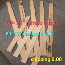 Paint Mixing Stirring Sticks Wood 100ct. 50@ 21" & 50@ 12"
