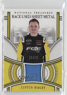 2024 Panini National Treasures Race Used Sheet Metal /99 Justin Haley 17uv
