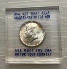 1964 D Kennedy Half Dollar 90% Silver (sealed in plastic case)