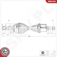 Antriebswelle Esen Skv 40SKV200 FüR Fiat Ducato Bus 100 Multijet 110 115 120 4X4