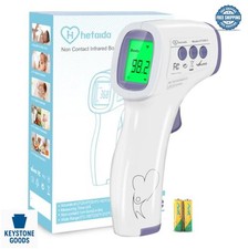 Digital Forehead Thermometer No Touch Infrared 1 Second Reading LCD Backlight
