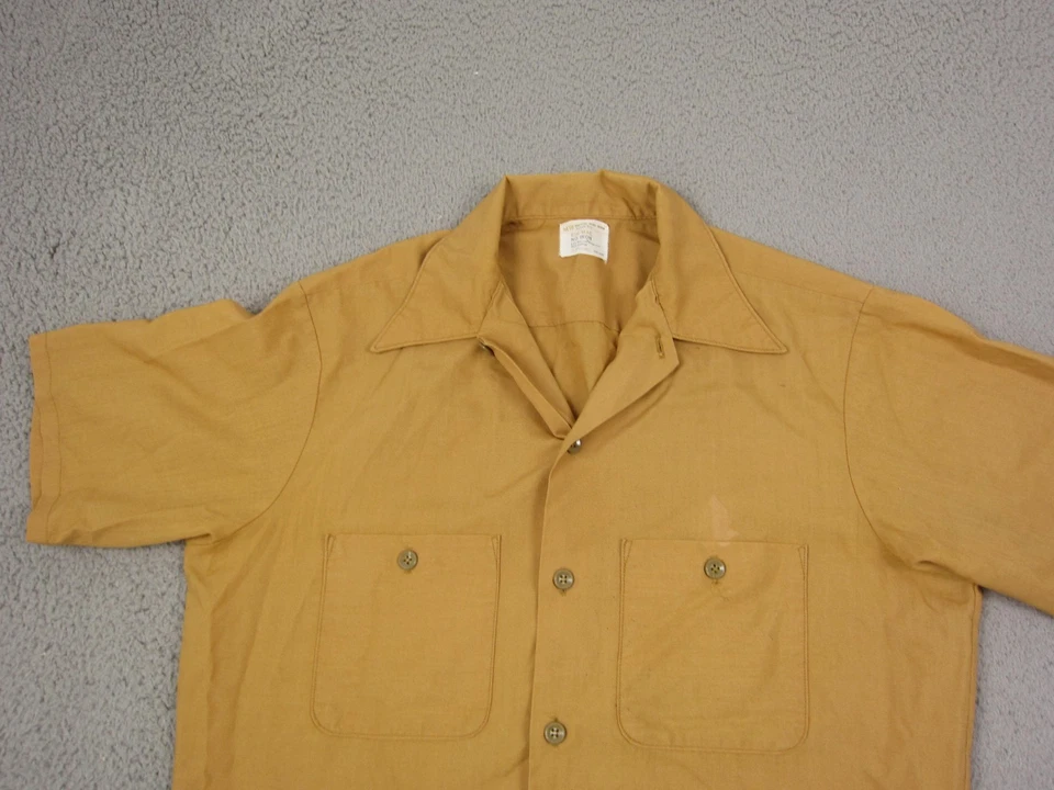 True Vintage Big Mac Shirt Adult Large 42 Gold JC Penney Mens Disco Leisure - Image 2 of 4