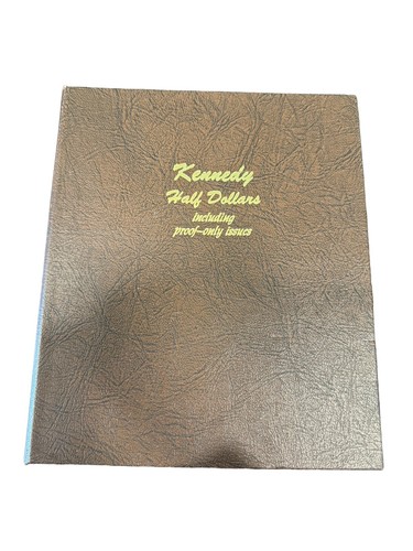 Vintage Dansco Album Kennedy Half Dollars 1964-1989 including Proof-only Issues