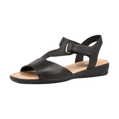 Diana Ferrari Supersoft Shoes C Black Leather Sandals Strappy