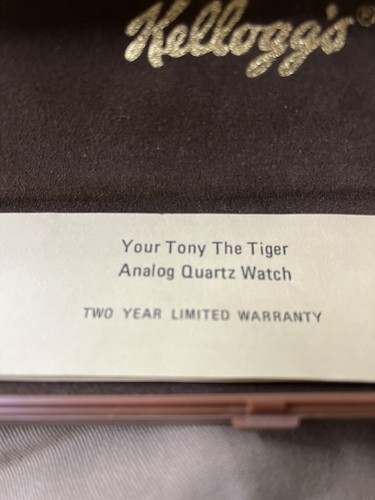 Vintage Kellogg's Frosted Flakes Tony The Tiger Analog Quartz Watch NOS 1989 - Picture 8 of 10