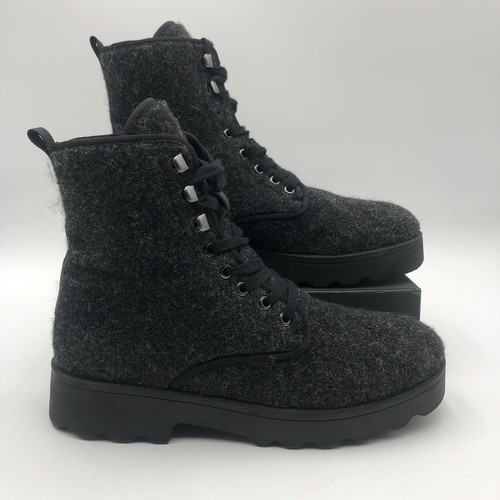 Botas Aerosoles Steph para mujer talla 9 M gris oscuro tela con cordones - Imagen 2 de 9