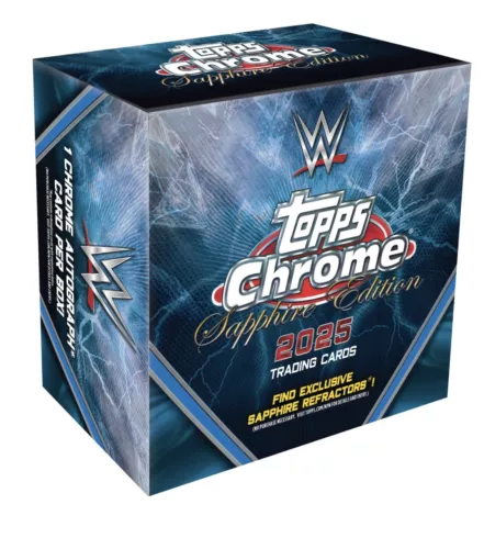 2025 Topps Chrome Sapphire Edition WWE Hobby Box Sealed New Order