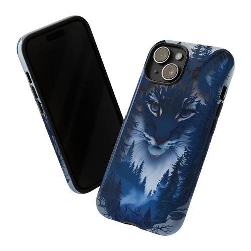Blue Bobcat Wilderness Cat - Phone Ink Cover Case for iPhone, Galaxy, Pixel - 第 38/281 張圖片