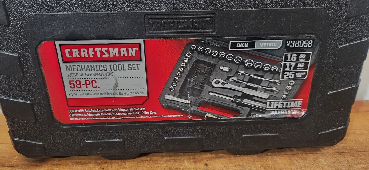 Craftsman 58 Piece Mechanics Tool Set with Storage Case