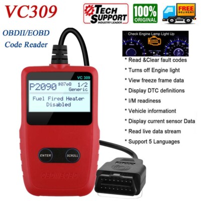 Profi KFZ  OBD2 Diagnosegerät Fehlercode Lesegerät Auto OBD Scanner Motorprüfung