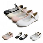 Women's Mary Jane Round Toe Buckle Strap Pumps Lolita Casual Shoes
