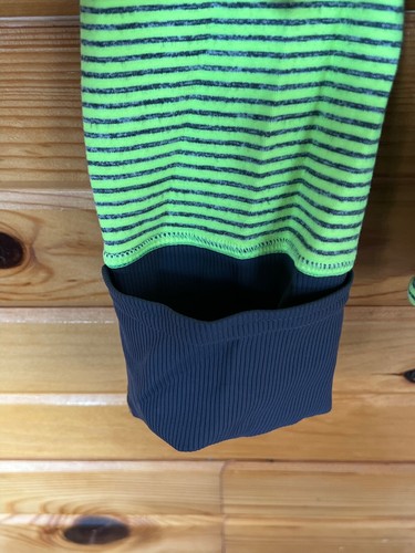 Lululemon Long Sleeve Performance Running Shirt Thumb Hole Neon Mens Sz Large L - Bild 4 von 6