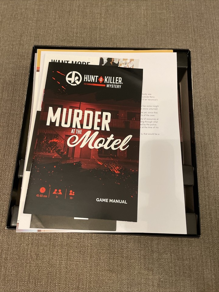 Hunt A Killer Murder at The Motel Mystery Game 860003320020| eBay