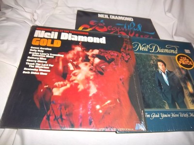 NEIL DIAMOND-GOLD+BEAUTIFUL NOISE+PRIMITIVE+ON WAY TO SKY+I'M GLAD YOURE W/ME LP