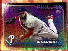 2024 Topps Series 2 Jose Alvarado #356 Summer Holiday Foil Phillies Mint 