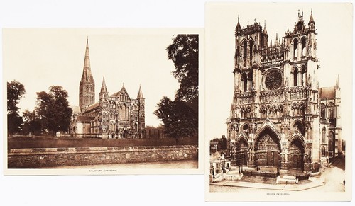 8 Antique Mentor Association Intaglio-gravures of European Cathedrals. - Picture 2 of 6