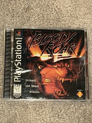 BLOODY ROAR COMPLETE 1998 Authentic PS1 Black Label Tested 