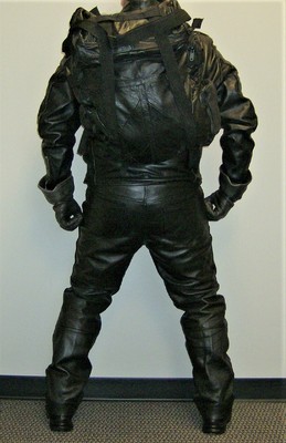 28 Inch Xl Heavy Duty Black Leather Motorcycle Backpack Ebay