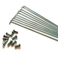 Bike-Cycle- Bicycle Silver Wheel Spokes x 10