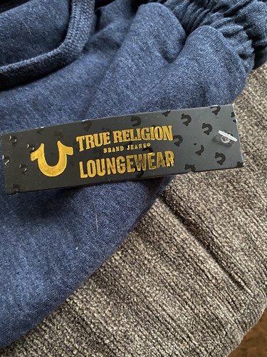 True Religion Pajama Navy Blue Loungewear Jogger Sleep Sweatpants Mens Medium - Picture 4 of 4