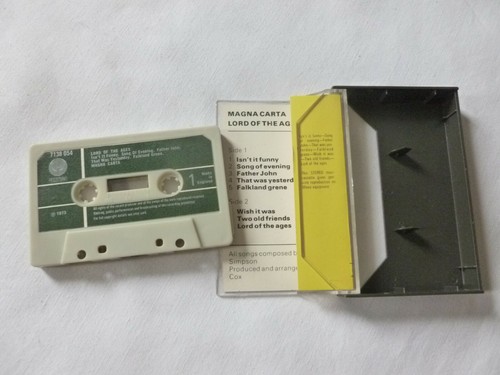 MAGNA CARTA ~ LORD OF THE AGES ~ RARE 1974 UK PROG/FOLK ROCK CASSETTE TAPE - Picture 4 of 6