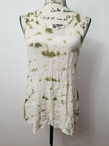 Yak n Yeti Boutique Hi-Lo Tye Die Boho Gauze Fabric Racerback Tank Top Womens S - Picture 4 of 12