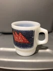 Vintage Fire King Anchor Hocking Jeans USA  Mug Cup Blue Jeans Red Bandana